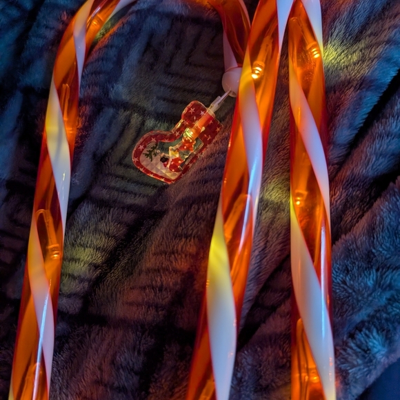 Festive Candy Cane String Lights Battery Operated 12 Pieces (EUC) - Picture 9 of 15